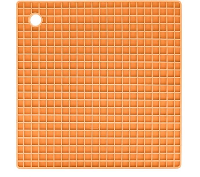 OGGI Silicone Pot Holders for Kitchen  Heat Resistant to 500F, Non-Slip Textured Grip, Water Resistant, Durable 7"x7" Pot Holders for Hot Pans and Dishes, Dishwasher Safe Silicone Potholders (Regular, Orange)