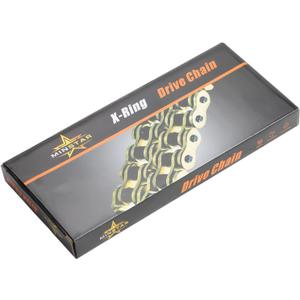 420 Chain X-Ring with Connecting Master Link, Gold(102 106 110 120 124 130 132) Links (124 Link)