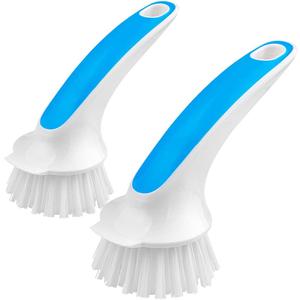 MR.SIGA Pot and Pan Cleaning Brush - Pack of 2 (Blue & White)