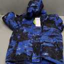 Boys Winter Waterproof Ski Jacket Kids Fleece Lined Warm Snow Coat with Detachable Hood (5-6, Ink Blue)