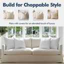 MIULEE 20x20 Pillow Inserts, Pack of 2 Down Feather Premium Throw Pillows with Cotton Fabric for Bed Couch Living Room Sofa