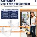 242126602 Refrigerator Door Bin Shelf UPGRADED Replacement for Frigidaire Door Shelf LFSS2612TF0 LFSS2612TF4 Door Bin Bottom Shelf Parts 2421266 PS12364199 Shelves 2-Pack