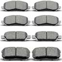 evkingauto Ceramic Front Rear Brake Pad Set Compatible with Dodge Avenger, Jeep Compass Patriot, Chrysler 200,Chrysler Sebring,D866 D1037