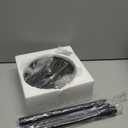 KASUNTO Paper Towel Holder, Steel Paper Towel Holder Countertop with Crystal Head for Kitchen Countertops, Bars & Dining Tables (Matte Black,2 Pack)