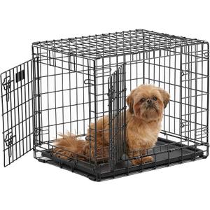 MidWest Homes for Pets Ultima Pro Heavy-Duty 24-Inch Dog Crate, Ultra-Strong Steel Double Door Pet Cage for Small Breeds, Accessories Included