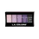L.A. COLORS 5 Color Matte Eyeshadow Palette, Purple Cashmere CEM473