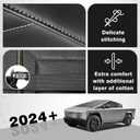 3 x BestEvMod Center Console Armrest Pad Cover Compatible with Tesla Cybertruck 2024 2025 2026 Accessories Extra Soft Microfiber Leather Protector Seat Armrest Cover (V1)