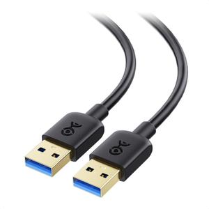 Cable Matters 5Gbps Long USB 3.0 Cable - 10ft, Male to Male USBA to USBA Cable, USB Cord, Black