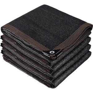 winemana 70% Black Shade Cloth, 12 x 12 FT Durable Mesh Tarp with Grommets, Resistant Garden Sun Shade Netting with Taped Edge for Plant Cover, Greenhouse, Patio, Tomatoes, Chicken Coop, Barn Kennel