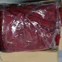 Newwiee 8Pcs Stretch Patio Cushion Covers Outdoor Cushion Covers for Patio Furniture Replacement Couch Sofa Slipcovers Jacquard Textured Soft Fabric Washable Furniture Protector(Wine Red,Elegant)