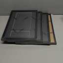 4 Pcs Theatre Bill Frame Display Frame with Mat Holds 5.5 x 8.5 Inch Media Plus Ticket with Easel Stand and Hanger for Gallery Poster Wall or Tabletop Display (Black)