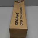 KEOAMG 2Pack Foldable Over The Door Hanger, No Assembly Required Door Hanger Hook, Sturdy Over The Door Coat Rack, Over The Door Hooks for Hanging Clothes, Towels, Hats, Matte Black