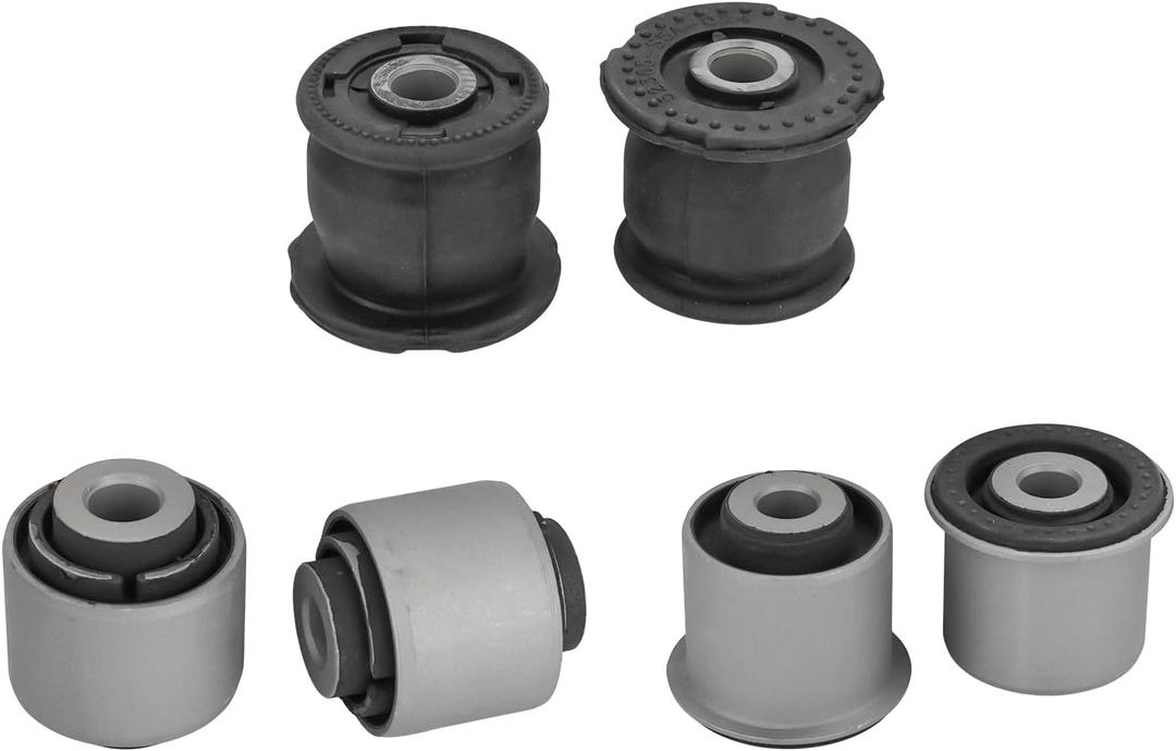 6PCS Rear Lower Control Arm Knuckle Bushing Kit Compatible with 2001-2005 Honda Civic, 2002-2006 CRV, 2003-2006 Element Replacement for 52365S5A802 52365S5A024 52365S5A801 52395-S5A-004