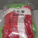 KFVZIU 10pcs Adult Santa Costume Suit with Mask for Men Women Deluxe Green Santa Claus Outfit Xmas Halloween, Size: M