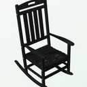 Outdoor Rocking Chair, All-Weather Resistant Poly Lumber Rocker Chair Outdoor, High Back Plastic Patio Rocking Chairs for Outside Porch Rocker Garden Lawn,  (1 Pack)