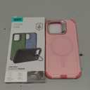 ESR for iPhone 13 Pro Case with Stand, 23 ft Military-Grade Drop Protection Heavy Duty Magnetic Phone Case, Compatible with MagSafe Accessories, Cyber Series, Pink