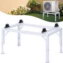 Adjustable Mini Split Ground Stand for 9000-36000 BTU Ductless Air Conditioners Heat Pumps, Heavy Duty AC Stand Mini Split Stand Condenser Stand, Max Load: 450LBS