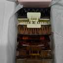 Auseibeely 6 Pcs Rectangle Tortoise Shell Claw Clip - 3.35 Inch Medium Hair Clips for Women and Girls, Non-slip Square Claw Clips for Thick/Thin Hair, Banana Jaw Clips Accessories for Gift