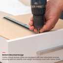 homdiy 2 Pcs Bottom Mount Centered Drawer Slides for Cabinet and Dresser 18 Inch Heavy Duty Center Mount Drawer Rails 3/4 Extension Glide Track