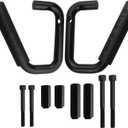 Pack of 2 Front Grab Bar Grab Handles Black Textured Compatible with 2007-2017 Jeep Wrangler JK JKU Car