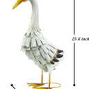 Metal Duck Garden Statue Outdoor Duck Decor Yard Art Sculpture for Home Lawn Backyard Porch Patio Decoration