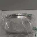 RSVP International Mesh Colander Strainer Basket with Folding Handles, 3 Quarts | For Pasta, Frying, & Salads | Dishwasher Safe | Use in Pressure Cookers | Steaming, Draining & Rinsing (Stainless Steel Mesh)