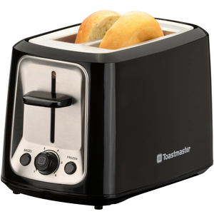 Toastmaster 2-Slice Toaster Black with Stainless