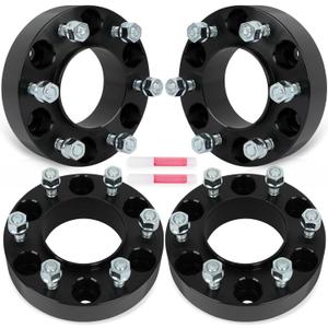 SCITOO 4Pcs 6x5.5 Wheel Spacers 1.5 inch Bore 93.1mm Studs 12x1.5 6 Lug Wheel Spacers Fit for Ford Ranger 2013-2023,for Ford Bronco 2021-2023