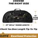 LWANO Compound Bow Case Soft Light-Weight Bow Bag with Arrow Pocket and Backpack Straps