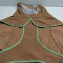 SKIPGEAR Softshell Dog Winter Vest, Fleece Lined Water-Repellent Jacket for Hiking & Running, Adjustable Windproof Winter Coat with Anti-Slip Leg Straps for Active Dogs (Brown, Large)