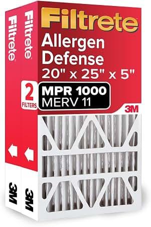 Amazon Basics MERV 5 AC Furnace Air Filter, 16x20x1 inches, 6-Pack (Actual Size: 15.75" x 19.75" x 0.75")