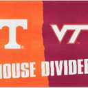 FANMATS NFL Unisex-Adult House Divided Mat (2'10" x 3'7" (Rectangular), Tennessee / Virginia Tech)