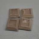 Sasylvia 2 Pcs Wood Newel Post Flat Peak Red Oak Newel Post Cap Mounting Kit for Indoor Stair Outdoor Fences Mailboxes Decks (3.5 x 3.5 Inch)