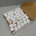 Homemory 72-Pack Novelty Flickering Flameless Tea Lights, 200+Hours Battery Operated, Fake Electric LED Votive Candles for Small Wedding Table Centerpieces, Proposals, Anniversaries (Warm White)