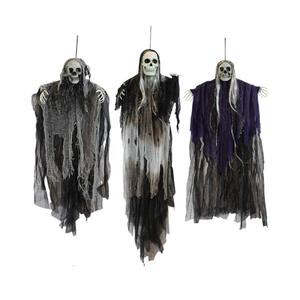 JOYIN 3 Pack Hanging Halloween Skeleton Ghosts Decorations, Grim Reapers for Best Halloween Outdoor Decorations