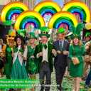 Jumbo Rainbow Foil Balloons 34 Inch 3Pcs Set, Premium Metallic St Patrick's Day Birthday Decorations Complete Kit, for Eye-Catching Balloon Arch Garland Backdrop Party Festival Decor