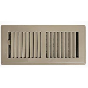 Precision Flow 4"x 12" Steel Floor Register - 2 Way Louvered Design,Desert Brown Finish - Premium Home Vent Covers, Durable & Decorative - Fits 4"x 12" Duct Openings, Easy Installation