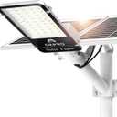 OKPRO 20000W Solar Street Lights Outdoor - 7000K Solar Parking Lot Lights Commerical Dusk to Dawn, Outdoor Street Light Heavy Duty, Wide Angle IP66 Waterproof with Remote Control