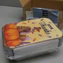 JOYIN 24Pcs Thanksgiving Leftover Containers with Lids, Fall Festive To Go Food Containers, Thanksgiving Tin Foil Containers for Party Leftovers & To-Go Meals, Thanksgiving Party Disposable Containers (Pumpkin Brown)