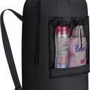 Lifewit 90L Large Laundry Bag with Shoulder Straps and Mesh Pocket, Black