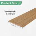 M METERXITY Floor Transition Strip Self Adhesive, 6.56FTx1.97Inch(2mx5cm) PVC Flat Divider Floor Transition for Joining Floor Gaps/Floor Tiles, Doorway Transition Strip [Yellow Oak]