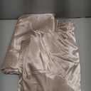 CozyLux Satin Sheets King Size Sheet Set - 4 Piece Silky King Sheets, Luxury Champagne King Bed Set with Smooth and Soft Microfiber, Includes 1 Fitted Sheet, 1 Flat Sheet and 2 Pillowcases