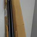 Tension Rod 51-145Inch, Extra Long Curtain Rod No Drilling for Window or Bathroom, Outdoor Curtain Rods for Patio, Easy to Install, Never Rust, Rod Diameter 1.26 Inches-Black