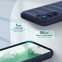 Silicone Case for Samsung Galaxy S22, Anti-Scratch Microfiber Lining, Shockproof Case with Camera Protection, Blue