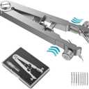 Freejoy Watch Spring Bar Plier Tool Kit, 6825 Spring Bar Tweezer Tool with Durable 8 Alloy Steel Pins for Watch Wrist Bands Strap Removal Repair Set (Silver)