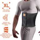 Everyday Medical Plus Size Umbilical Hernia Support Belt I Pain and Discomfort Relief from Umbilical, Navel, Ventral and Incisional Hernias I Hernia Binder for Big Men and Large Women I L/XL