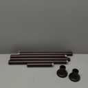 Bronze Shower Curtain Rods, 43-72 Inches, Rust Resistance, Adjustable Tension Rod with Durable Spring, No Drilling, Use for Bathroom, Bedroom, Kitchen, Balcony, Home