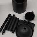 2 in 1 Toilet Plunger and Brush Set Extended Handle Plunger Toilet Bowl Brush Plunger Set, Bathroom Cleaning Tools Toilet Brush Plunger Combo Cleaning Brush Bathroom Cleaning Supplies (Black)