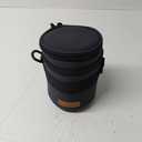 TARION Pro Camera Lens Case Hard Case Camera Lens Pouch Padded Camera Lens Bag Shockproof Lens Carry Case with Shoulder Strap for DSLR SLR Lens Camera Lens Storage Bag Black Size Large 3.7x5.3 inches