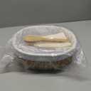 Bread Warmer Basket with Stone - Large Bread Baskets for Serving/House Warming Gifts New Home for Men/Kitchen Gifts for Bakers Hostess